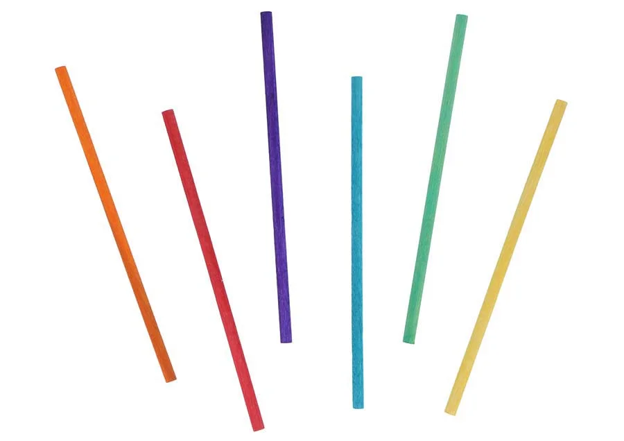 Pals cilíndrics de fusta Innspiro colors 60u