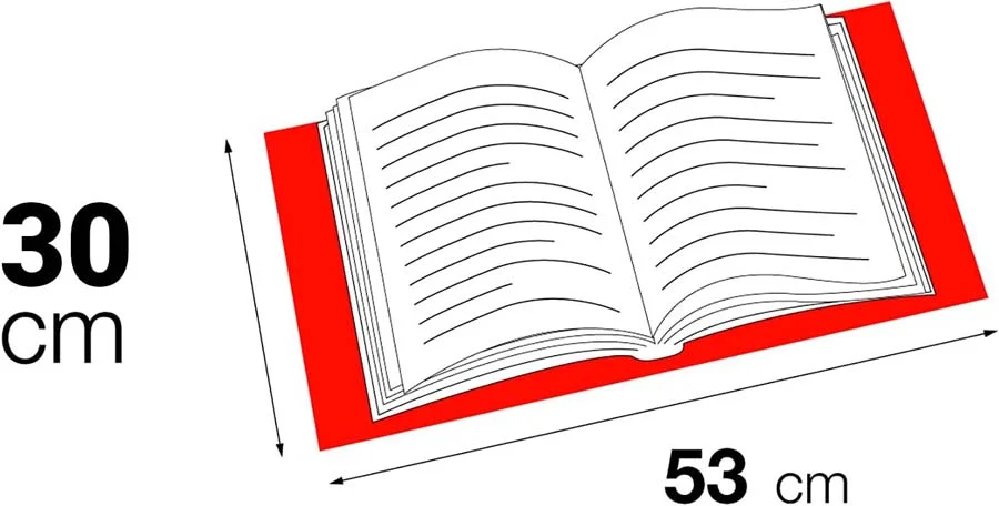 Folre per a llibres ajustable 100u
