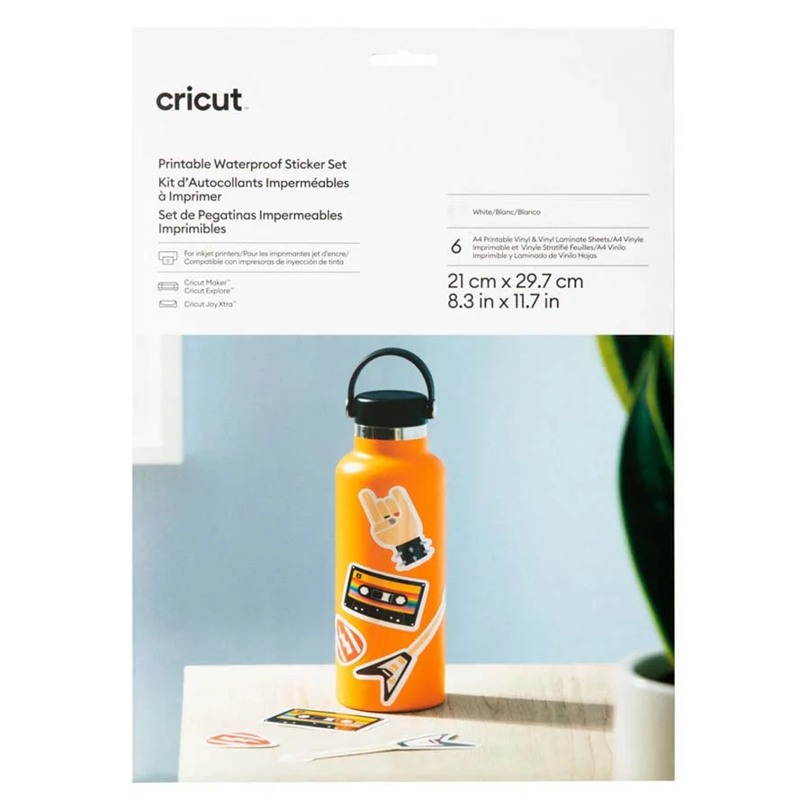 <p>Aquest joc de 6 fulls d'adhesius transparents A4 és perfecte per a crear adhesius superposats i cartells. Són fàcils de tallar amb la teva màqu...
