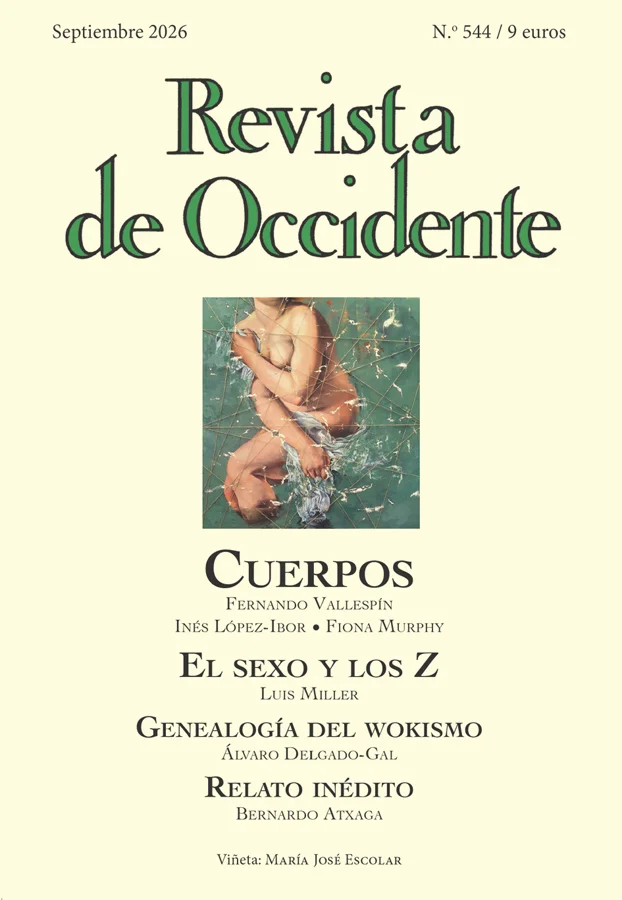 En este número 544 de Revista de Occidente dedicado a Cuerpos encontramos textos de Fernando Vallespín, María Inés López-Ibor Alcocer, Fiona Murph...