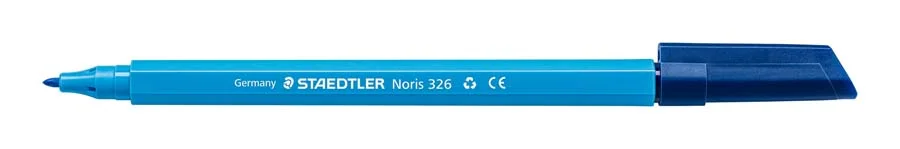 Retoladors Staedtler Noris 326 blau clar 10u