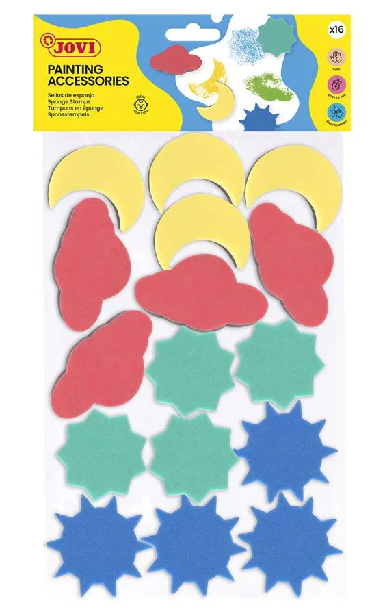 Esponges formes pintura Jovi set 3u
