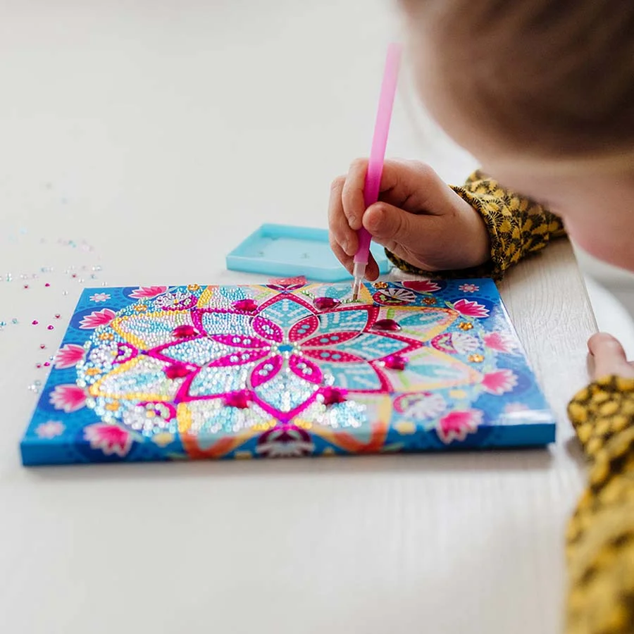 Llibre Decora Amb Diamants Mandala Blau Llibre Decora Amb Diamants Mandala Blau