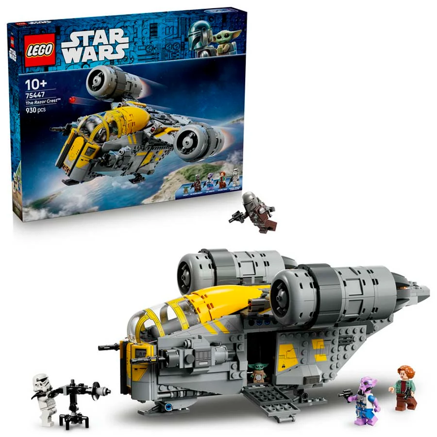 Viu aventures galàctiques emocionants amb el set de construcció <b>LEGO® Star Wars™ The Razor Crest™ (75447)</b>, ideal per a nens, nenes i fans d...