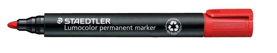 Retolador permanent Staedtler Lumocolor 352 vermell