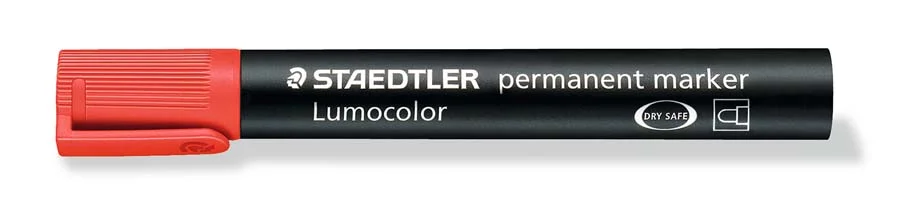 Retolador permanent Staedtler Lumocolor 352 vermell