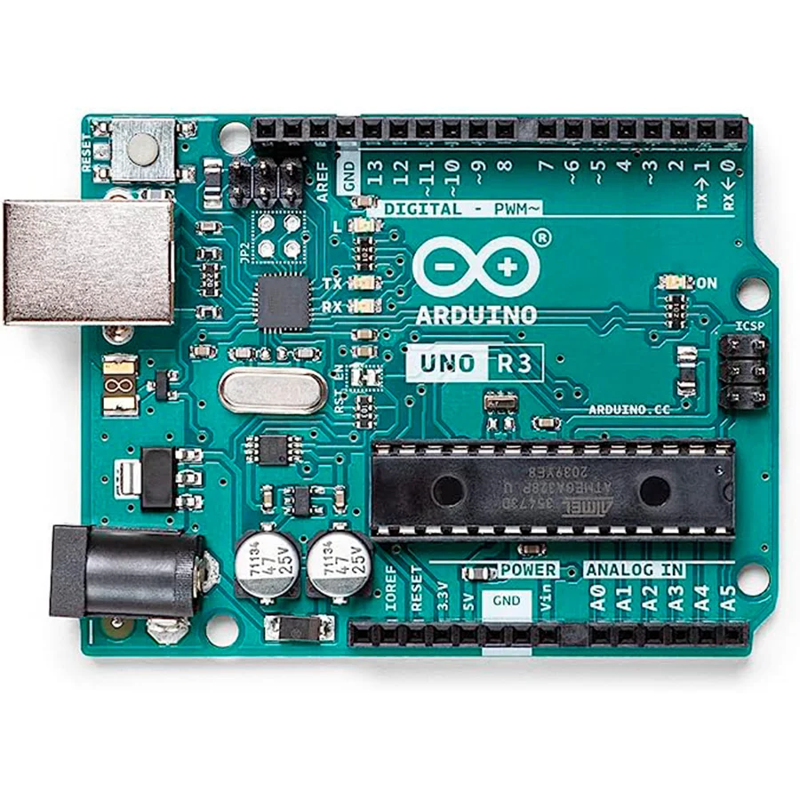 <p>Arduino Uno es una <strong>placa de microcontrolador</strong> basada en ATmega328P. Ayuda a trabajar la programación y la robótica en el ámbito...