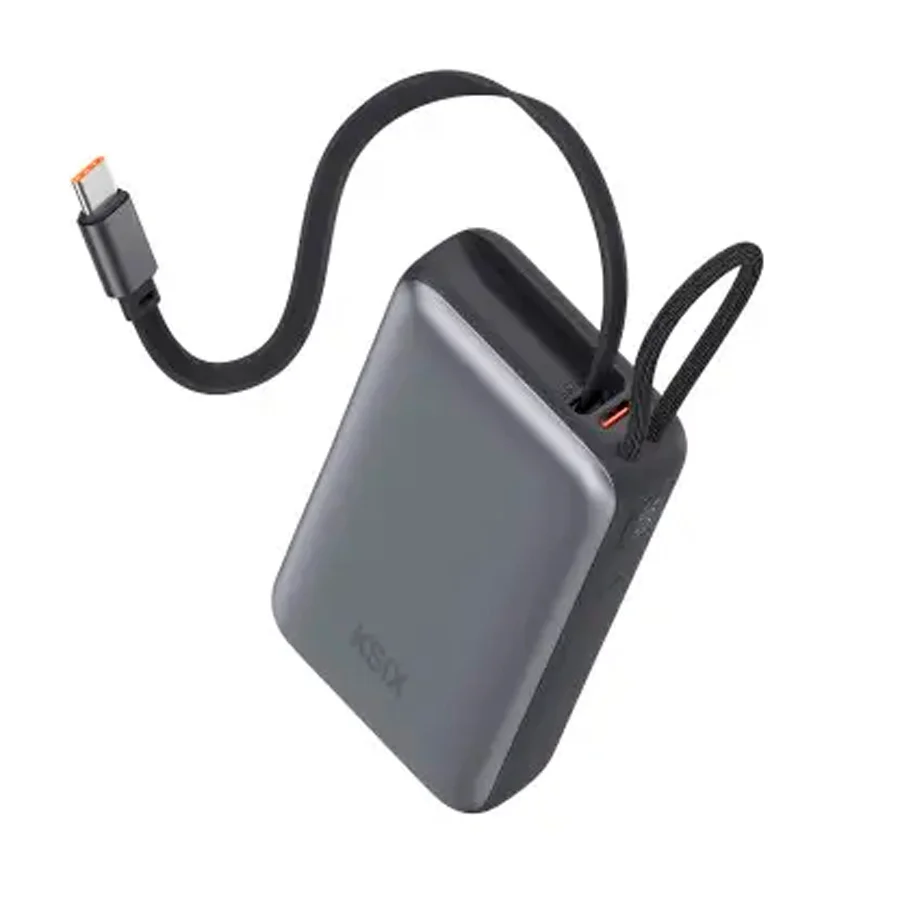 Powerbank KSIX Nano 20.000 mAh amb cable USB-C i càrrega simultània