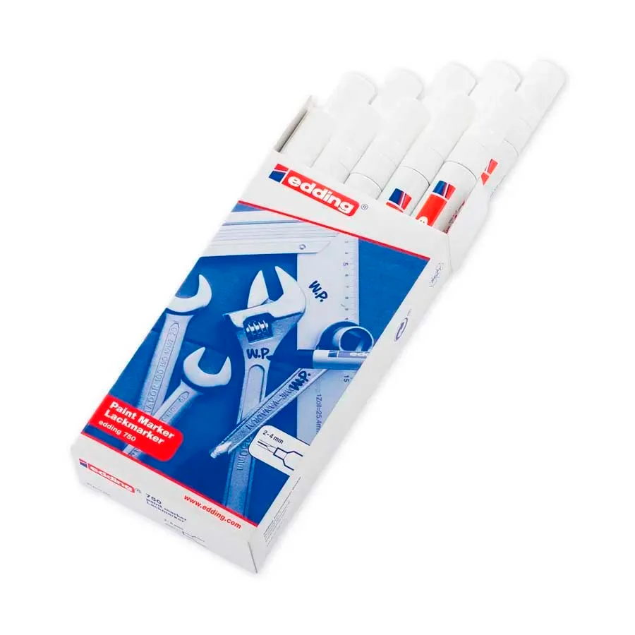Retolador permanent Edding 750 blanc Retolador permanent Edding 750 blanc