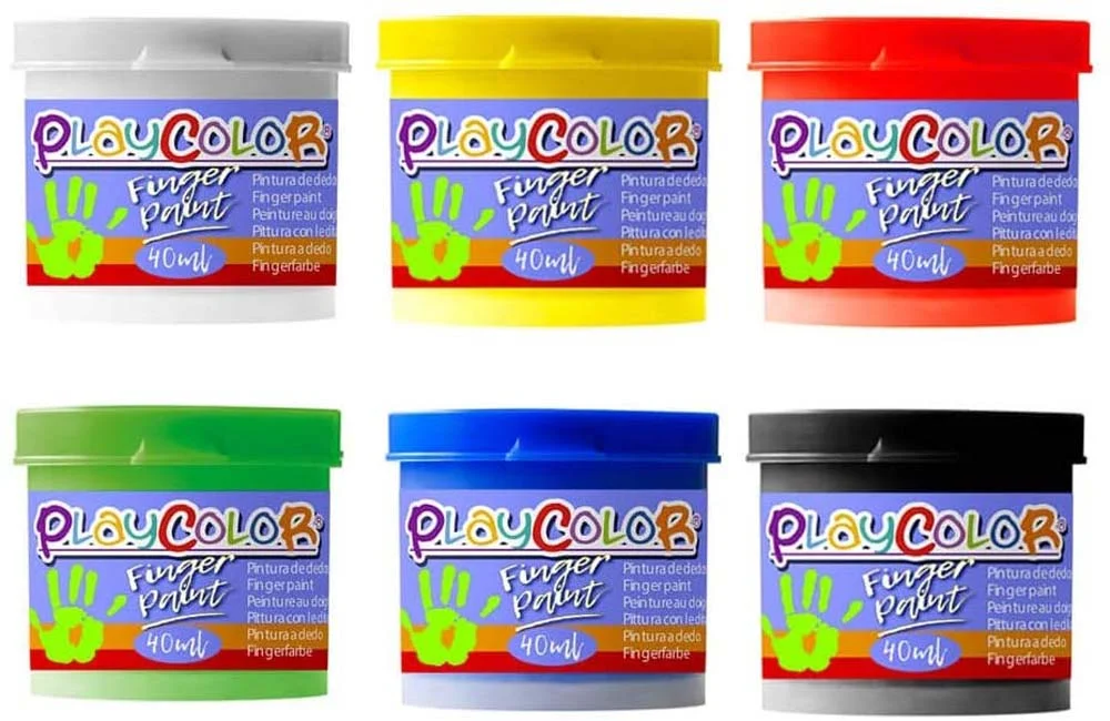Pintura de dits Playcolor Basic 40ml 6 colors Pintura de dits Playcolor Basic 40ml 6 colors
