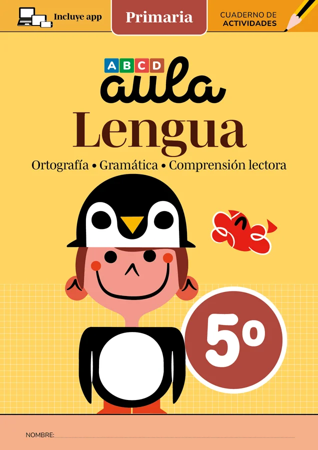 Los cuadernos Aula Lengua están destinados a mejorar la competencia gramatical, ortográfica y de comprensión lectora de las alumnas y alumnos de e...
