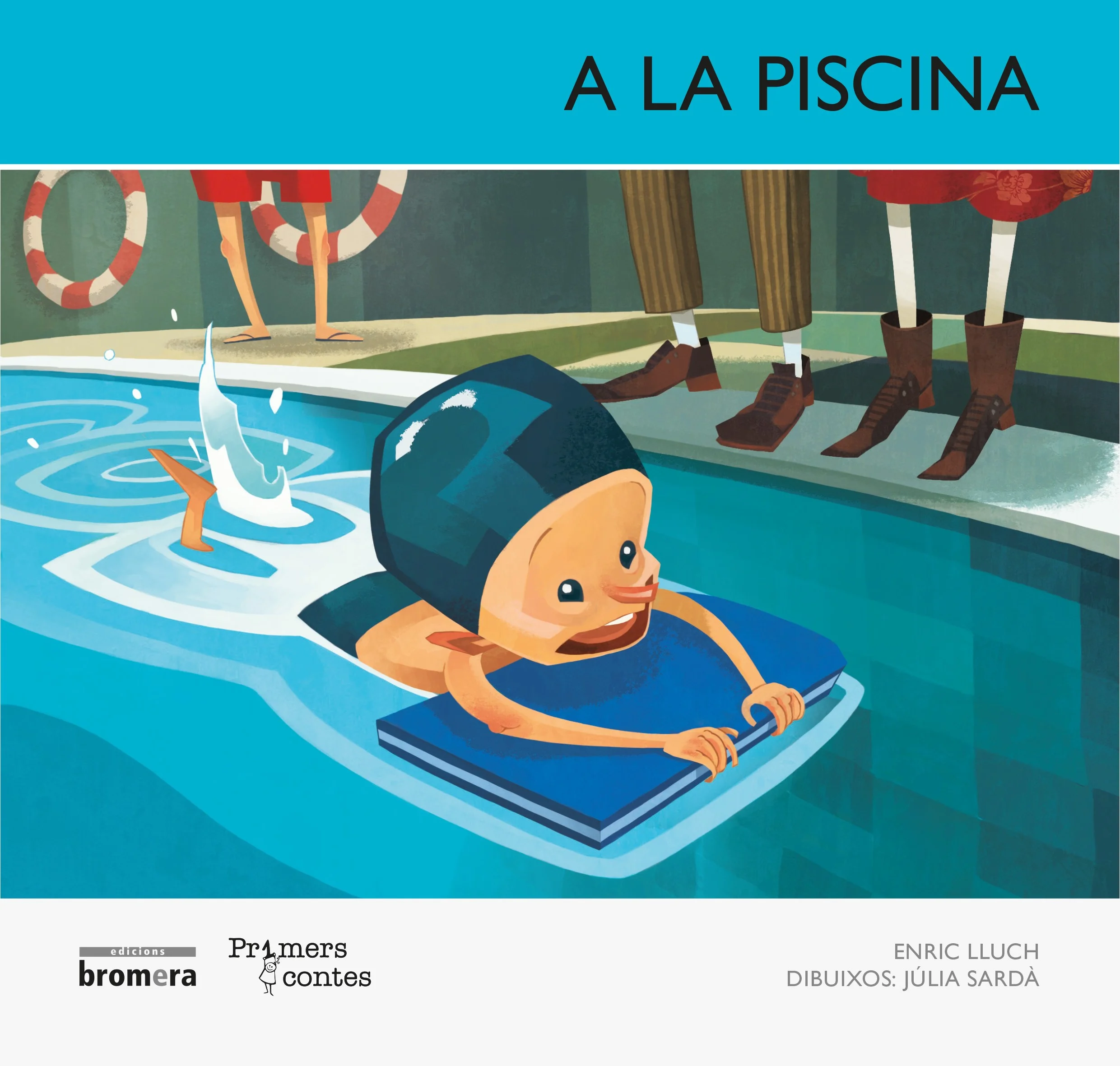 Que divertit, ?anar a la piscina! Juli encara no sap nadar, però segur que amb lïajuda del monitor aprendrà en un tres i no res. ÿ TAMBÈ DISPONIBL...