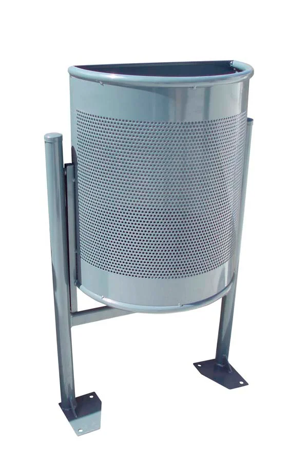 Paperera metàl·lica semicircular 40l Paperera metàl·lica semicircular 40l