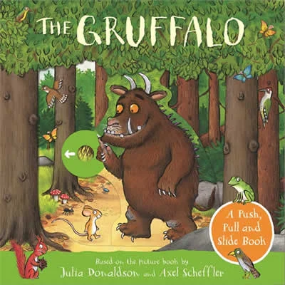 Push, pull and slide the moving mechanisms to meet all your favourite characters from the deep dark wood in this brilliant board book based on the...