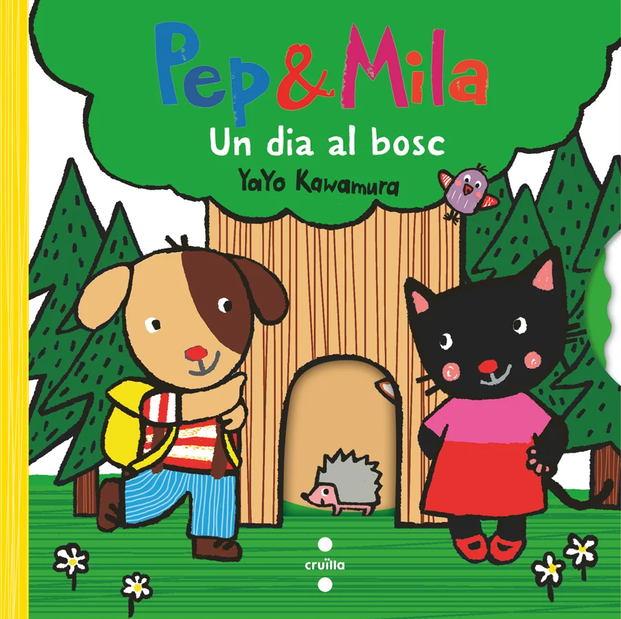 El Pep i la Mila se'n van d'excursió al bosc. Allà hi veuen arbres, animals, un riu, i s'ho passen molt bé! Un llibre ple de solapes i mecanismes.