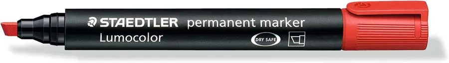 Retolador permanent Staedtler Lumocolor 350 vermell
