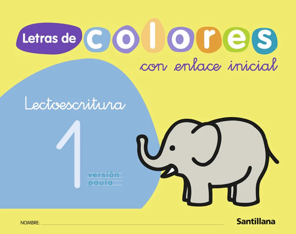 Lectoescritura 1 Letras Colores