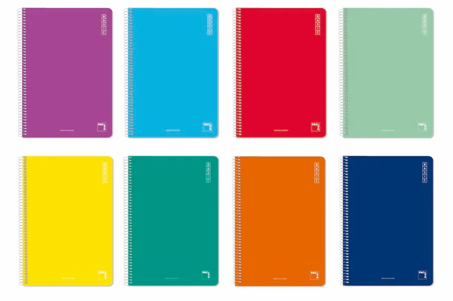 Llibreta espiral School A5 80 fulls pauta 2,5mm colors assortits Llibreta espiral School A5 80 fulls pauta 2,5mm colors assortits
