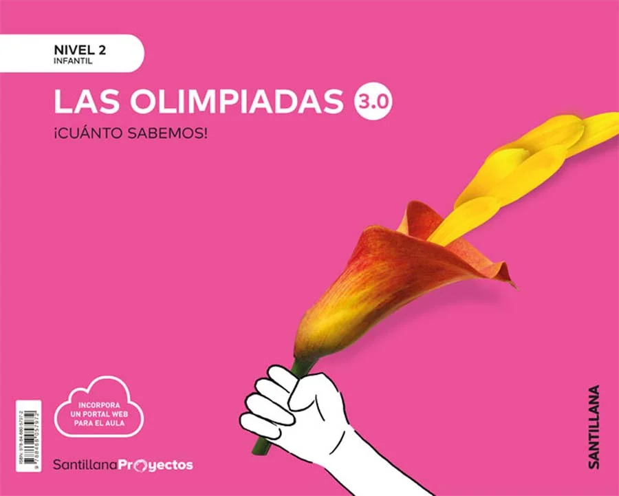Llibre de text de Nivel 2 Olimpiadas 3.0 Cuanto Sab Ed20 recomanat per l’assignatura de Projectes per al curs de Infantil 4 anys amb una edat de 4...