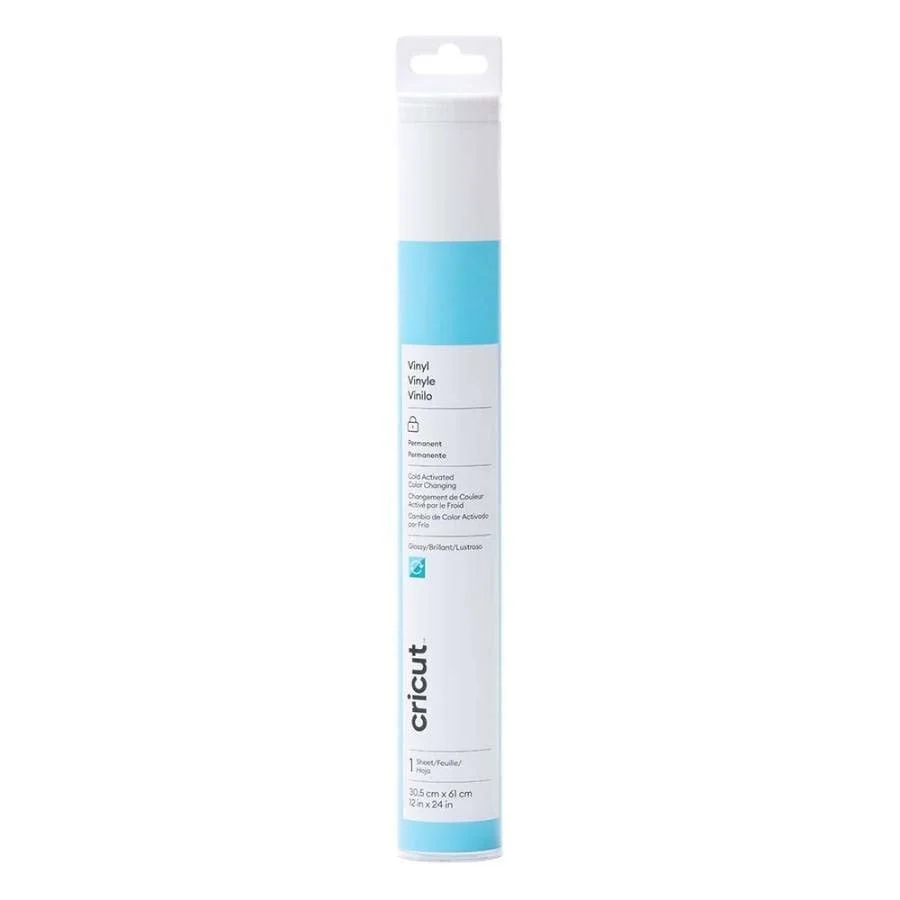 <p>Sorprèn i enamora tothom amb aquest material que es transforma a baixa temperatura. El vinil Cricut™ amb canvi de color activat per fred canvia...