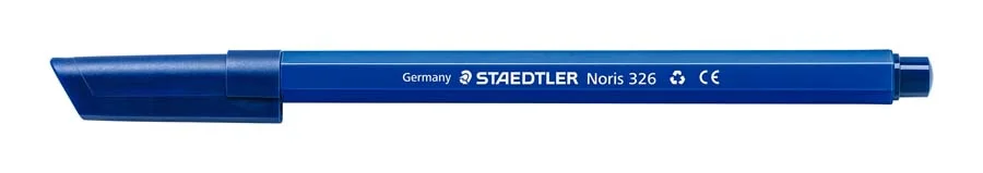 Retoladors Staedtler Noris 326 blau fosc 10u