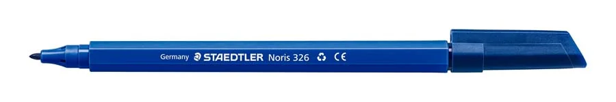 Retoladors Staedtler Noris 326 blau fosc 10u