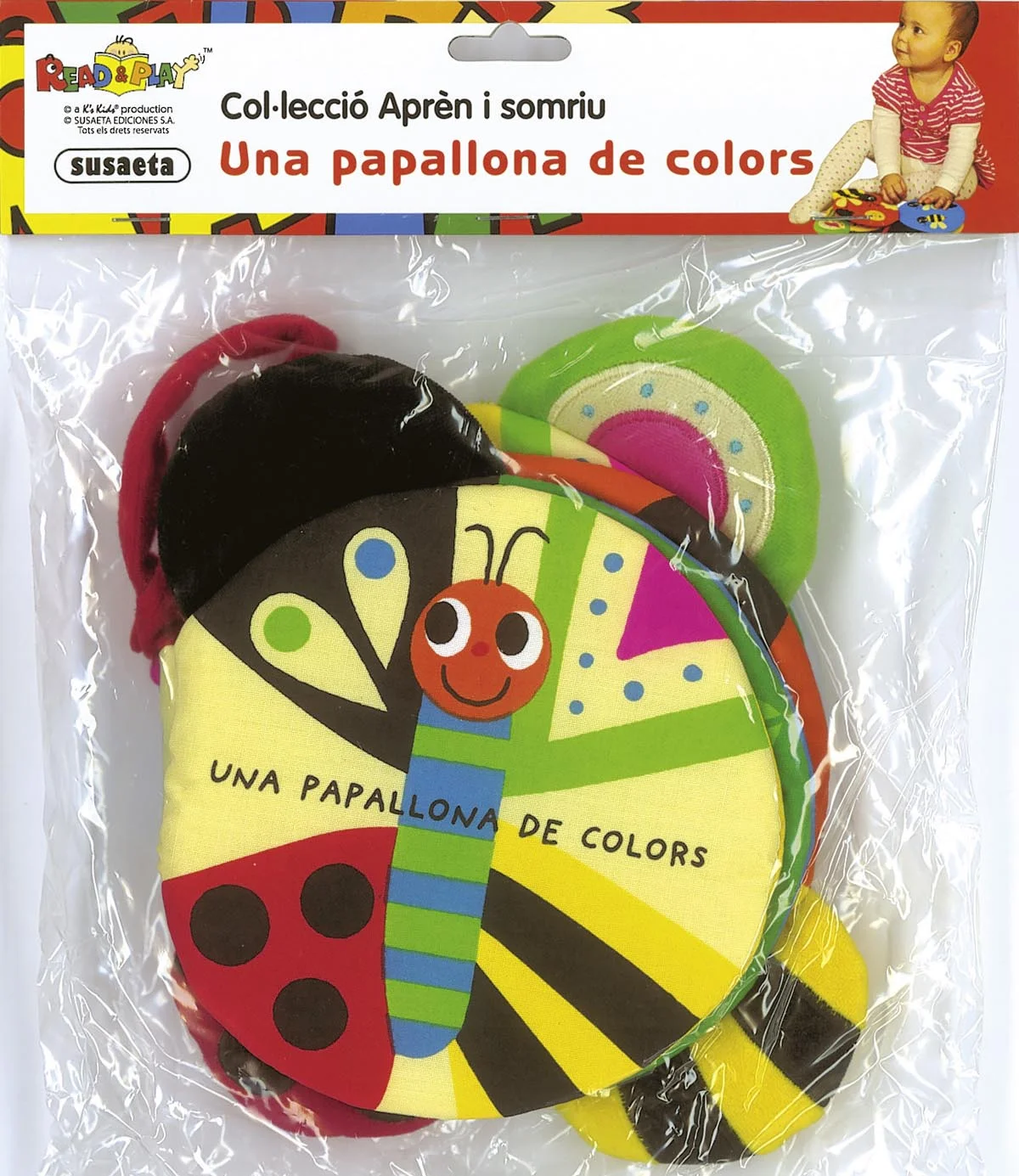 Quantes papallones hi ha en aquest llibre? I quantes marietes? Aprèn els números amb aquest preciós llibre de tela i gaudeix del seu tacte tou i d...