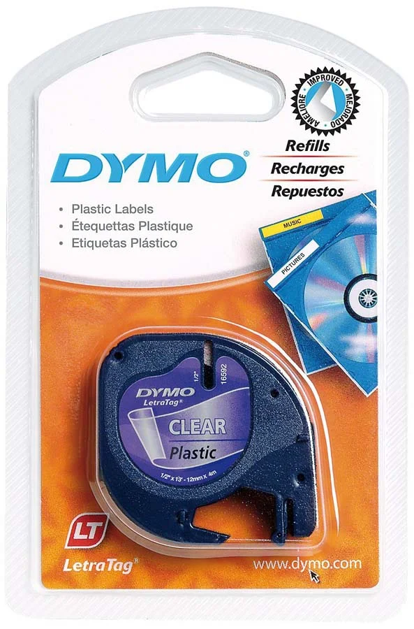 Cinta per retolar Dymo LetraTag transparent Cinta per retolar Dymo LetraTag transparent