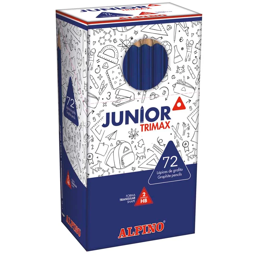 Llapis grafit Alpino Junior Trimax pack escolar 72u Llapis grafit Alpino Junior Trimax pack escolar 72u