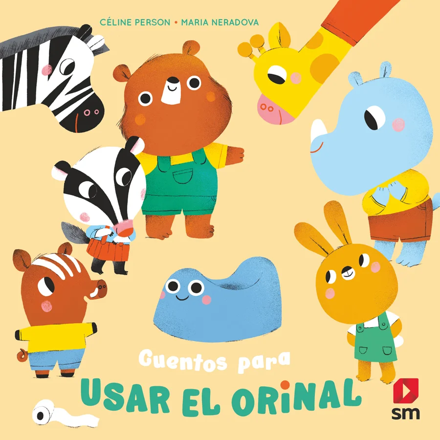 Este libro contiene cinco cuentos cortos de animales para animar a los niños a dejar de llevar pañal y usar el orinal.