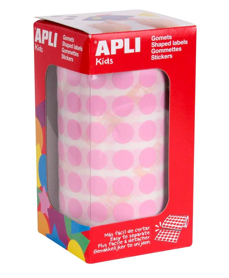 Gomets rodons petits 10,5mm rotlle rosa