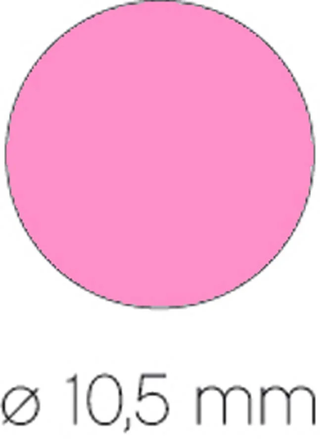 Gomets rodons petits 10,5mm rotlle rosa