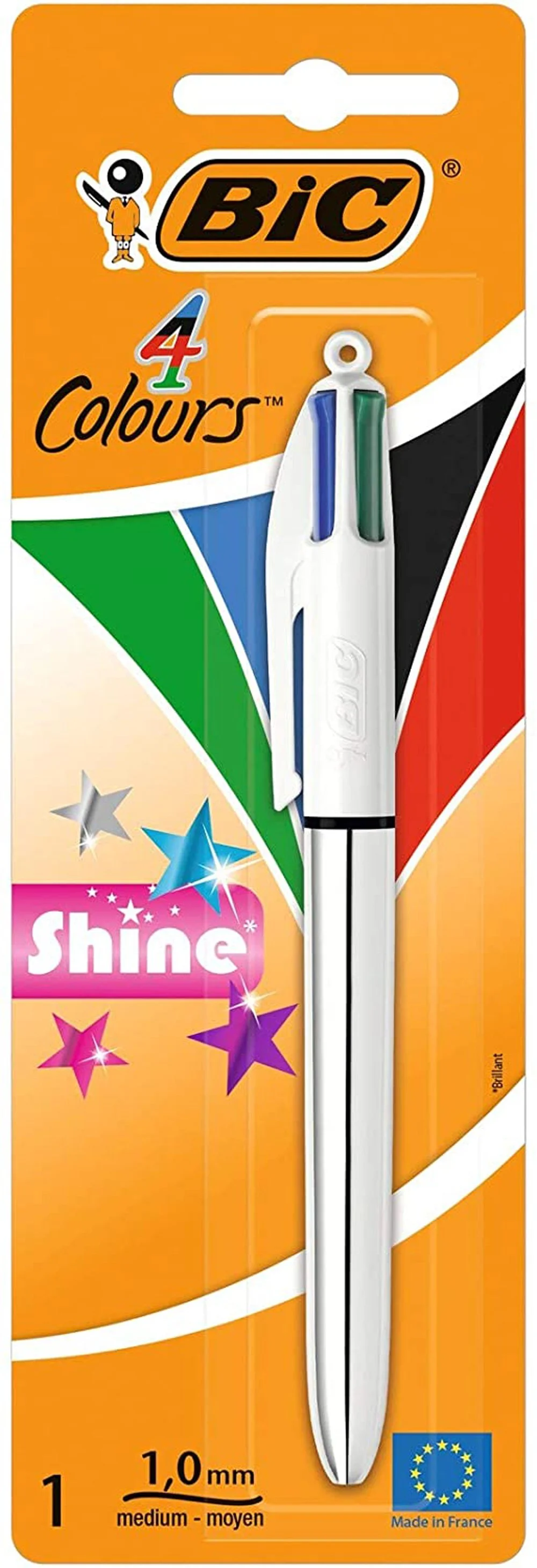 Bolígraf 4 Colors Bic Shine