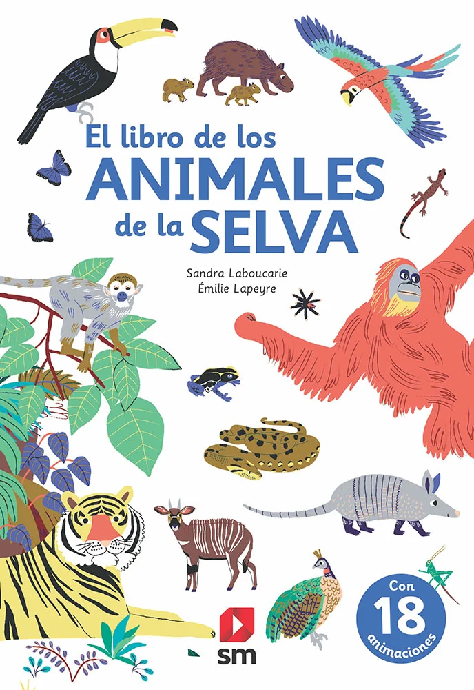 Un libro con 18 animaciones y pop-ups para explorar las selvas tropicales de América, Asia y África y descubrir los animales que viven en ellas.