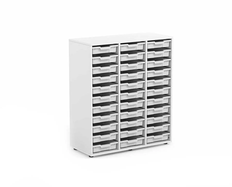 Armari 3 columnes 33 cubetes petites blanc Armari 3 columnes 33 cubetes petites blanc