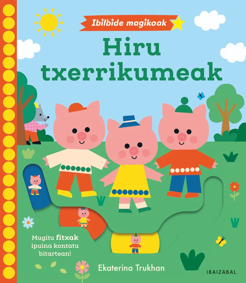 Otsoak txerrikumeak harrapatu nahi ditu. Otsoaren erasoei eutsiko diete txerrikumeen etxeek? Erabili fitxa mugikorrak otsoaren putz egitetik ihes ...