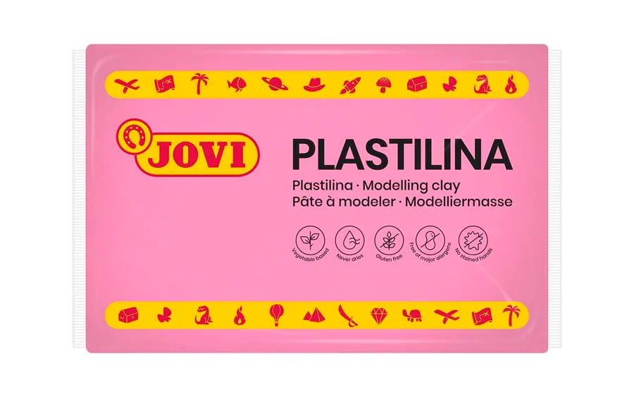 Plastilina Jovi 350g rosa 1u Plastilina Jovi 350g rosa 1u