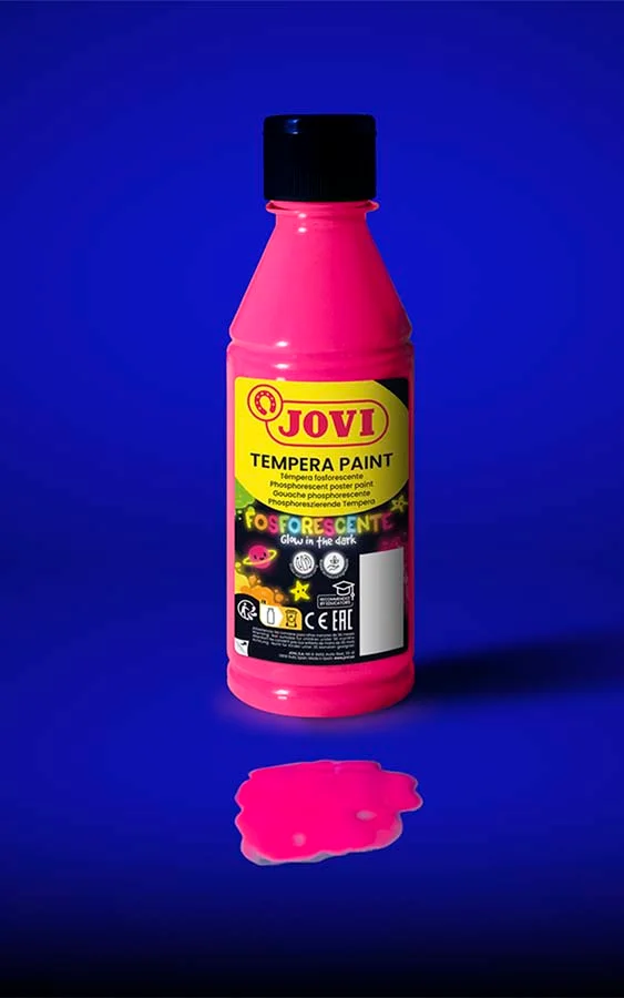Témpera fosforescent Jovi 250ml rosa Témpera fosforescent Jovi 250ml rosa