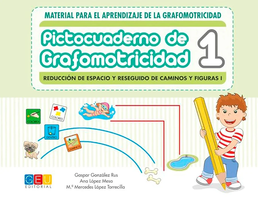 Pictocuaderno de Grafomotricidad 1. Reducción del espacio y reseguido de caminos y figuras I es un material para el aprendizaje de la grafomotrici...
