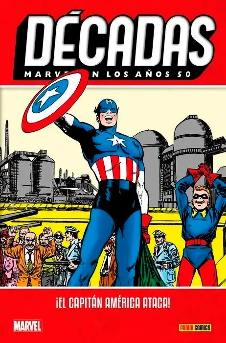 Celebra 80 años de Marvel Comics, década a década. En este tomo, las aventuras del Capitán América de los años cincuenta. En esa época, Stan Lee y...