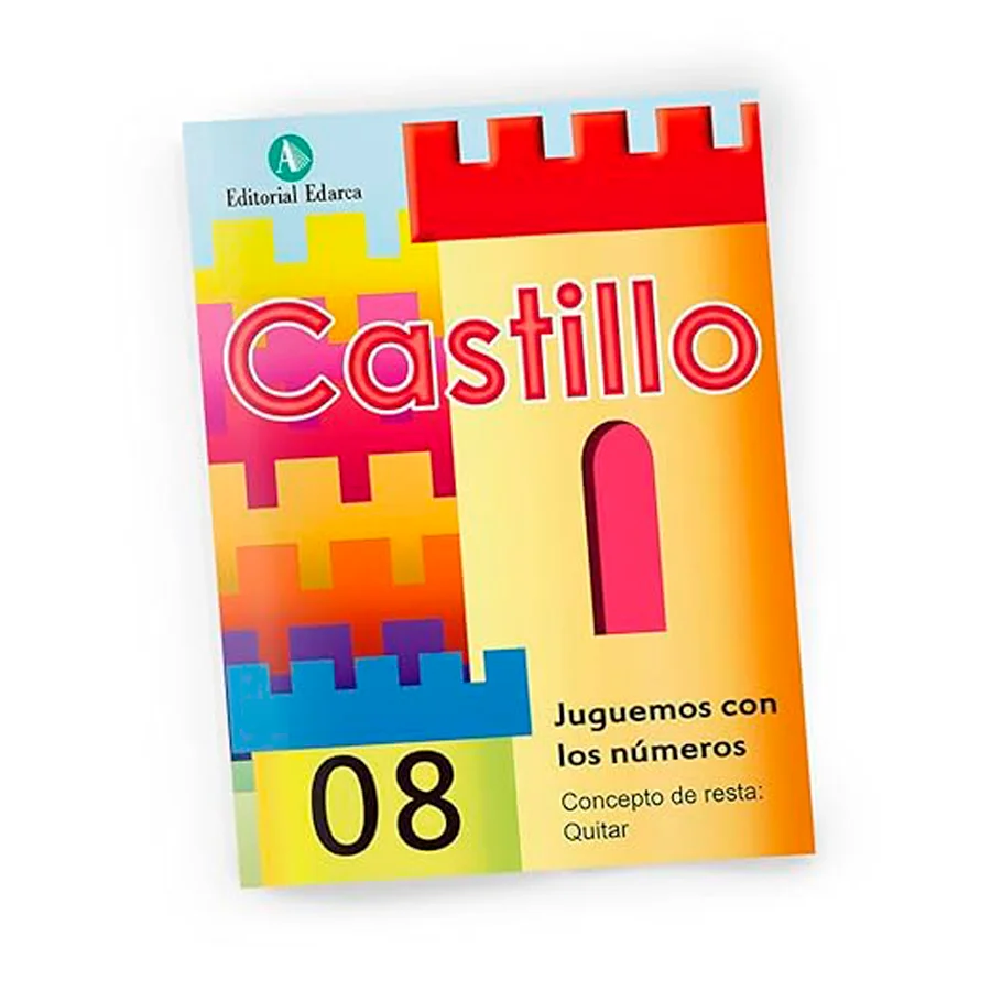El cuaderno de matemáticas número 08 de la&nbsp;colección Castillo, “Juguemos con los números“, es un cuaderno de ejercicios de matemáticas infantil pa...