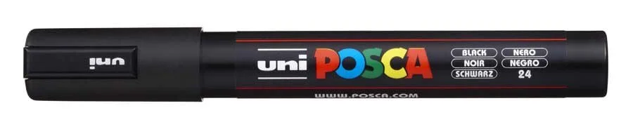 Retolador Posca PC-5M 1,8-2,5mm negre
