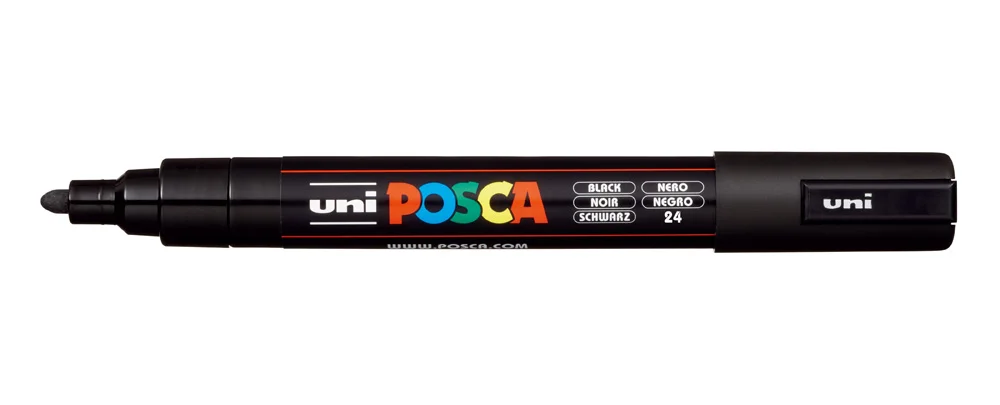 Retolador Posca PC-5M 1,8-2,5mm negre