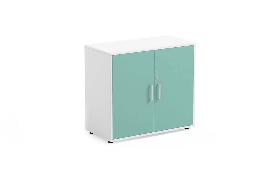 Armari blanc 2 espais portes verd mint Armari blanc 2 espais portes verd mint