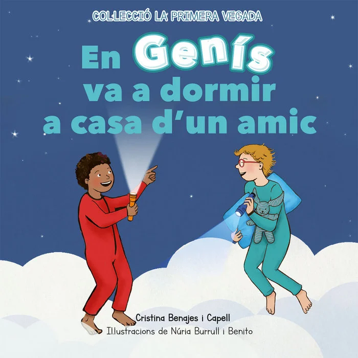 En Genís va a dormir a casa d'en Gerard, el seu millor amic. És la primera vegada que dormirà fora de casa. S'endurà la llanterna que li va regala...