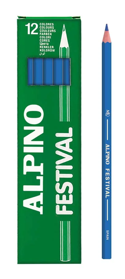 Llapis de colors Alpino Festival blau fosc 12u Llapis de colors Alpino Festival blau fosc 12u
