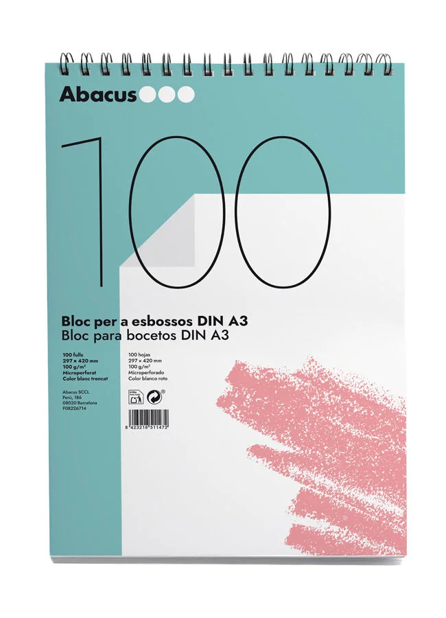 Bloc esbós Abacus A3 100 fulls Bloc esbós Abacus A3 100 fulls