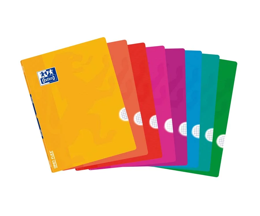 Llibreta grapada Oxford Openflex A5 48 fulls 4x4 amb marge colors assortits Llibreta grapada Oxford Openflex A5 48 fulls 4x4 amb marge colors assortits