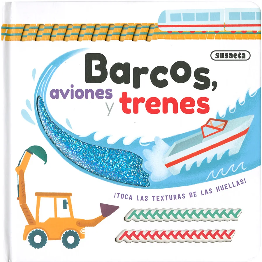Sigue el rastro de la excavadora, la ambulancia o el camión, y descubre los vehículos con este imaginativo libro de cartón en el que podrás tocar ...