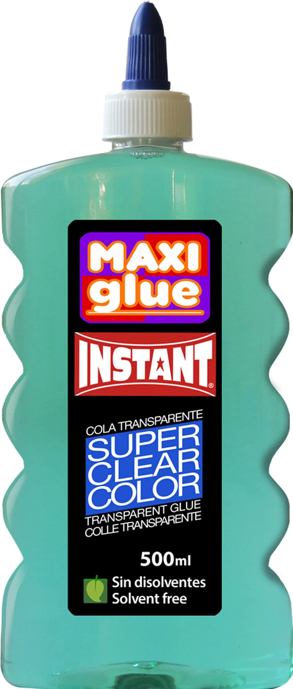 Cola líquida Maxi per a Slime 500ml Super Clear verd.<br>La pegament líquid instantani sense dissolvents es pot utilitzar per crear belles decorac...